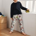 thumbnail image 5 of Susaid London Landmark1 Print Soft Teen Sleep Pants, Long Pajama Bottoms with Two Pockets and Elastic Waist, Designed for Ages 5-16-Large, 5 of 6