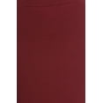 thumbnail image 4 of Women's Solid Casual Comfy Basic Simple Sexy Band Waist Knee Pencil Skirt, 4 of 4