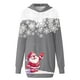 thumbnail image 4 of WILLBEST Sudaderas para Mujer, Vestido de Navidad, Vestido de Noche para Mujer, Sudadera Navideña de Moda con Capucha y Bolsillo Tipo Bolso, Sudadera Estampada, Falda de Moda Mediana, 4 of 4