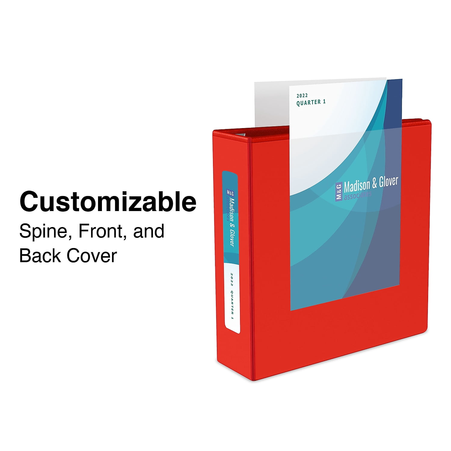 3" Staples Heavy-Duty View Binders with D-Rings Red 976064