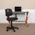 thumbnail image 2 of Silla de oficina giratoria Flash Furniture LF-134-A-BK-GG Malla Negra Respaldo Medio, 2 of 2