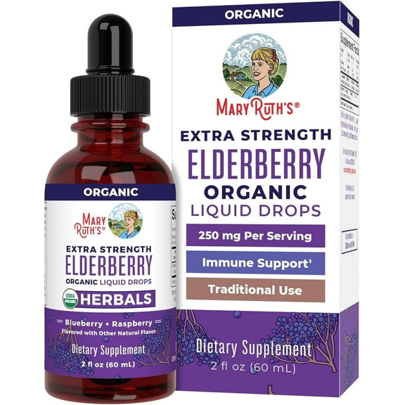 MaryRuth's Liquid Elderberry Tincture, Vegan, 2 oz