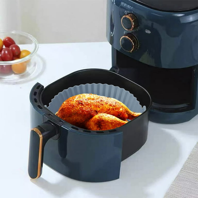 7.8'' Silicone Air Fryer Liners, Reusable Air Fryer Accessories, Air Fryer  Silicone Liner, Air Fryer Basket Silicone Baking Tray Compatible With Ninja