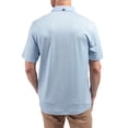 thumbnail image 2 of Men's Cutter & Buck Carolina Blue North Carolina Tar Heels Forge Alumni Eco Double Stripe Stretch Recycled Polo, 2 of 2