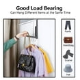 thumbnail image 6 of BE-TOOL 2PCS Foldable Door Hooks Hanger 4 Hanging Points No-Punch Metal Retractable Clothing Hook for Handbags Towels Scarves Bedroom Space Saving (Black), 6 of 8