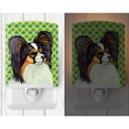 thumbnail image 2 of Caroline's Treasures LH9210CNL Papillon St. Patrick's Day Shamrock Portrait Ceramic Night Light, 6x4x3", multicolor, 2 of 2