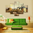 thumbnail image 2 of TISHIRON 5PCS Framed Canvas Wall Art Set,60"x40" Dutch Windmills at Dusk Canvas Art Decor, 2 of 7