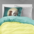 thumbnail image 2 of Halloween Scary Chocolate Labrador Fabric Standard Pillowcase, 2 of 2
