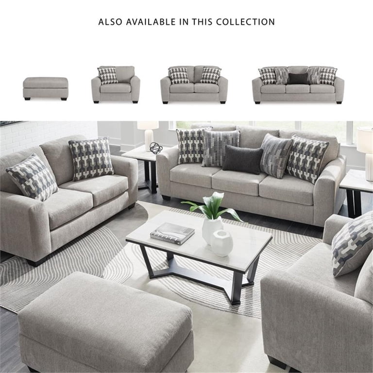 FLANNEL SOFA グレー Signature Design by Ashley Avenal Park Flannel Sofa - Walmart.com