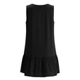 thumbnail image 6 of Admvng Womens Dress Ruffle Hem V Neck Sleeveless Lace-Up Casual Summer Dress, 6 of 7