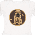 thumbnail image 4 of Inktastic Chinese Shar-Pei Dog Art Girls Long Sleeve Baby Bodysuit, 4 of 5