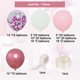 thumbnail image 2 of Conjunto de corona de globo rosa, arco de globo rosa relleno, diferentes tamaños, globo de látex, decoración de fiesta de cumpleaños de princesa de boda, 2 of 7
