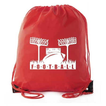 Football Party Bags | Football Drawstring Cinch Backpacks for Team Events, Birthdays, and More!