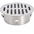 thumbnail image 1 of Drain de Sol Rond, Design Robuste Imperméable Anti-Blocage pour Usage Extérieur Installation Facile Drain en Acier Inoxydable pour Toits Balcons Cuisines (Hauteur 42mm), 1 of 5