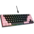 thumbnail image 1 of GEODMAER 65% Gaming Keyboard, Wired Backlit Mini Keyboard, Ultra-Compact Anti-Ghosting No-Conflict 68 Keys Membrane Gaming Wired Keyboard for PC Laptop Windows Gamer, 1 of 8