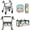 Beach Dolphin, variant on ZUXONGSY 3 Pcs Rollator Walker Seat and Backrest Cover Kit, Cow Print Highland CowDetachable Rollator Underseat Storage Bag, Lightweight Washable Walker Replacement Accessories for Seniors