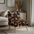 thumbnail image 3 of HELLHERO Halloween Armless Accent Chair Cover with Anti Scratch, Elastic Bottom Stain Protection Washable Slipcover for Living Room, 3 of 8