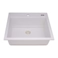 thumbnail image 5 of Ruvati RVG1622BK 23 in. Epi Cube Granite Composite Workstation Drop in Top Mount Wet Bar Prep Sink, Matte Black, 5 of 7