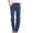 ZX-Blue, variant on Women's Jeans Solid Color Drawstring Cotton Linen Casual Loose Wide Leg Straight Trousers Light Blue Denim Pants S