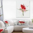 thumbnail image 1 of Bright Hand drawn Red Rose Sketch - Floral Canvas Art Print, 1 of 3