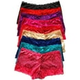 thumbnail image 1 of Iheyi 12 Pieces Women's Sexy Boxer Hipter Boyshort Lace Boyshorts Panty Underwear (Large), 1 of 3