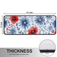 thumbnail image 5 of Kitchen Rugs Sets Of 2,Pioneer Flower Floral Print Pattern Anti Fatigue Kitchen Mat Rugs Non Slip Washable,Decorative Kitchen Floor Mats for Kitchen,Sink,Laundry,17"x47"+17"x47", 5 of 5