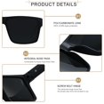 thumbnail image 3 of Gafas de Sol LYZOIT Cuadradas Sobredimensionadas con Protección UV400 Negras, 3 of 6