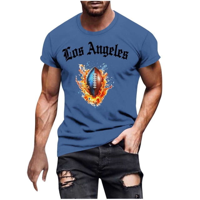 Tauxra T-Shirts à Manches Courtes pour Hommes, T-Shirt Graphique Respirant à Col Rond pour Tenue Décontractée et Sportive, Chandail Léger avec Design Imprimé