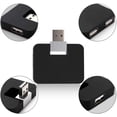 thumbnail image 1 of Sudroid Mini Hub USB 2.0 Créatif Hub en Forme de U avec 4 Ports USB pour PC Portable Transfert de Données USB Noir, 1 of 5