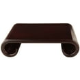 thumbnail image 2 of Oriental Furniture Rosewood Scroll Stand, size 5, rosewood color, 2 of 2