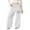 1#White, variant on Kiijoy Toddler Girls High Rise Sweatpants Hearts Print Straight Leg Active Pants, Sizes 4-5