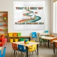 thumbnail image 3 of ViciArt Inspirational Goose Classroom Tapestry – 60"x80" Polyester Wall Hanging, Cute Teacher Decor with Motivational Quote for School & Study Spaces, 3 of 4