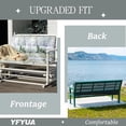 thumbnail image 5 of YLLN Porch Swing Cushions, Patio Furniture Cushions With 4" Thicken Backrest, Waterproof & Machine Washable, with Ties, Bench Cushions For Outdoor Furniture（40"x63"Bamboo）, 5 of 7