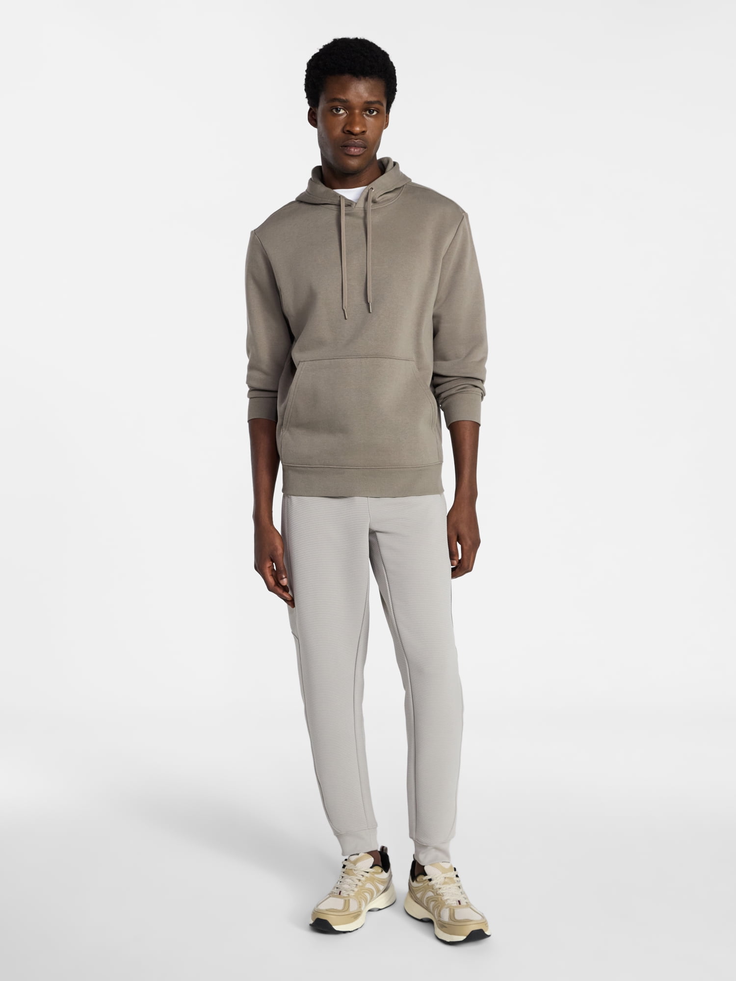 Athletic Works Men's and Big Men's Mix Media Joggers, Size S-4XL