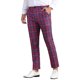 thumbnail image 4 of INSPIRE CHIC Pantalones de vestir de cuadros ajustados de color bloque para hombre 34 Rojo Azul, 4 of 7