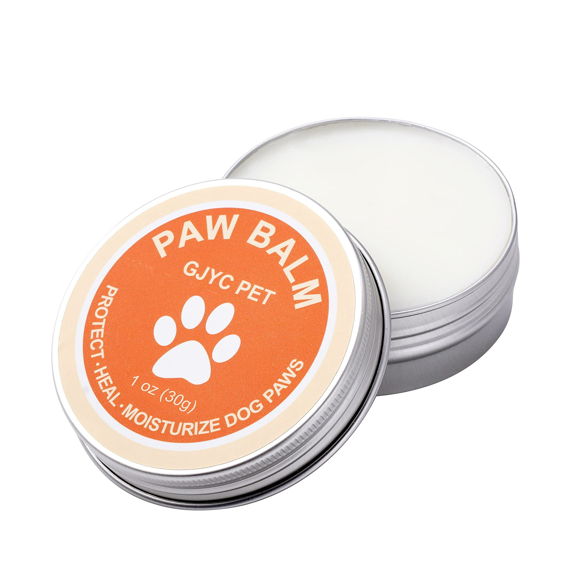 Natural Dog Paw Balm 1oz Paw Pad Snout Soother Moisturizer Repairs Cracks Organic Lickable Pets Nose Elbow Cream Wax Butter Feet Heat Protection