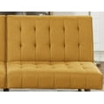 thumbnail image 3 of Ucloveria Modern Convertible Sofa 71" Couch Polyfiber Plush Tufted Cushion Sofa Wooden Legs, 3 of 7