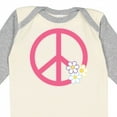 thumbnail image 4 of Inktastic Peace Sign Cute Daisy Flowers Girls Long Sleeve Baby Bodysuit, 4 of 5