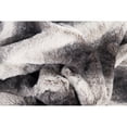 thumbnail image 5 of Luxe Home Decor Classic Faux Fur Throw | 1-Piece | Irving charcoal/white  | 50x60 In, 5 of 5
