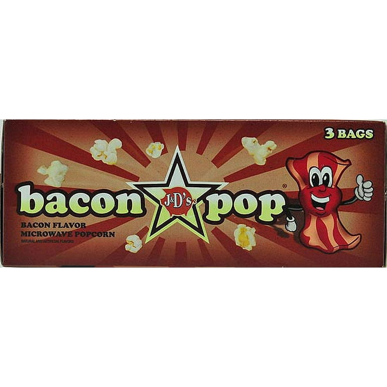 J&D's BaconPOP Bacon Flavor Microwave Popcorn Flavored Pop