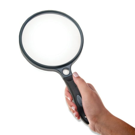 Carson SureGrip Series 5 inch 2x Magnification with 11.5x Spot Lens Handheld Magnifier
