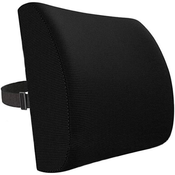 TIFOR Rectangular Memory Foam Back Support Cushion for Office Desk Chair, Black,citrus squeezer hand press