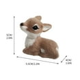 thumbnail image 5 of RuiJiao Sika Deer Statues, Deer Figurine Lovely Garden Animal Statues, Art Craft Sika Deer Sculpture for Garden Statue Ornament, High Simulation Sika Deer Model Animal Model, 5 of 5