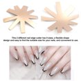 thumbnail image 3 of Graflsoa Rose Gold Stainless Steel French Nail Shaping Plate - H Type, Compact & Lightweight for Precision Nail Art, 3 of 7