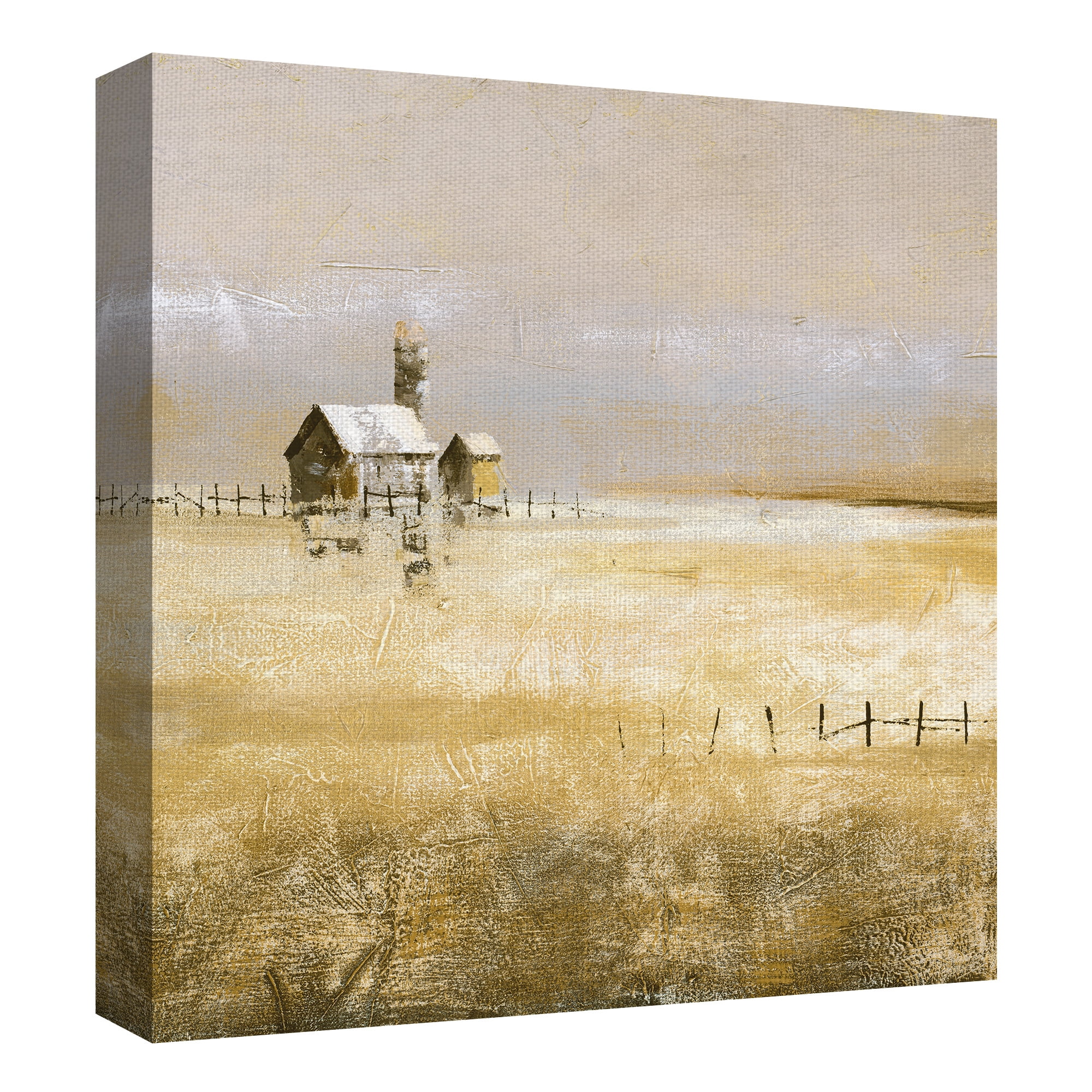 Masterpiece Art Gallery Alone Neutral by Gregory Garrett Canvas Art Print 24" x 24"