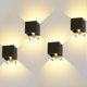 thumbnail image 1 of Pieza de luz de pared LED Exterior Interior 12W con sensor de movimiento 3000K Luz de pared exterior IP65 Luz de pared con ángulo de haz ajustable Diseño hacia arriba y hacia abajo Ormromra WLJ-4925, 1 of 2