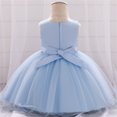 thumbnail image 5 of Otqutp Toddler Birthday Dress Kids Toddler Baby Girls Spring Summer Solid Tulle Ruffle Sleeveless Princess Dress for 0 to 24 Months, 5 of 5