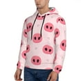 thumbnail image 3 of Bingfone Pig Noses Men'S Drawstring Hoodie Long Sleeve Pocket Sweatshirts-4x-Large, 3 of 9