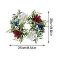 thumbnail image 3 of Big sale Independence Day Wreath Home Decoration With Red,white, Blue Ears Hanging Upside Down, Door Hanging Wreath, 3 of 5
