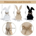 thumbnail image 4 of Gaiwos 3 Pcs Wooden Easter Bunny Decorations 7 inches, Vintage Wood Bunny Decor Centerpiece Signs, Wood Easter Bunnies for Farmhouse Indoor Home Office Party Tabletop Decor, 4 of 9